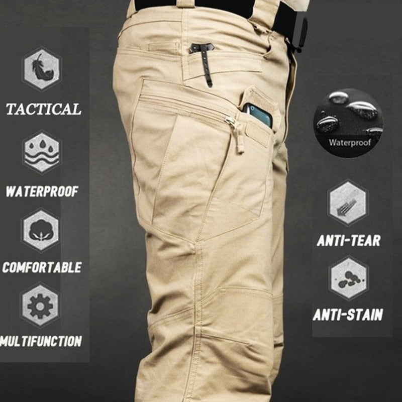 Mens Camouflage Cargo Pants Elastic Multiple Pocket Military Male Trousers Outdoor Joggers Pant Plus Size Tactical Pants Men